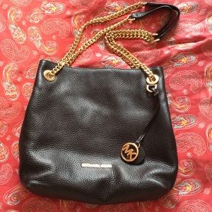 Black with gold Michael Kors Purse